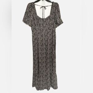 NWT Socialite Cheetah Print Puff Sleeve Dress